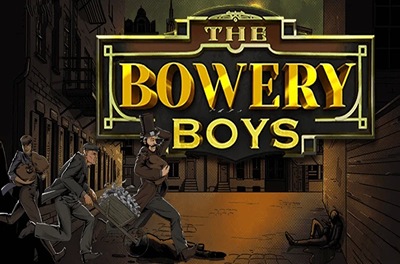 the bowery boys slot logo