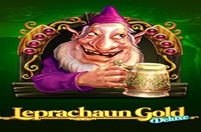 leprachaun gold deluxe slot logo