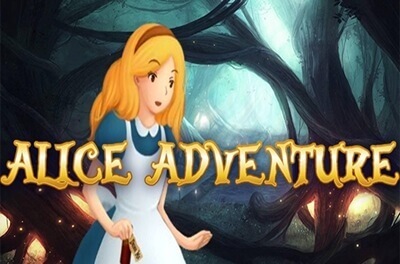 alice adventure slot logo