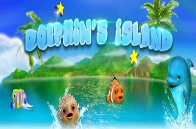 dolphins island slot logo