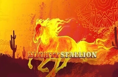 mighty stallion slot logo