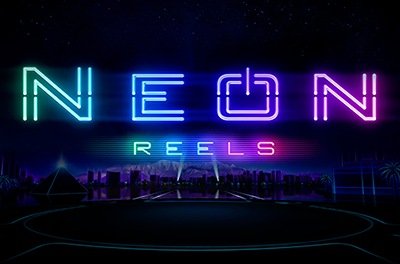 neon reels slot logo