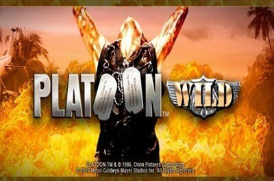 platoon wild progressive slot logo