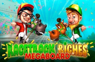 racetrack riches megaboard slot logo