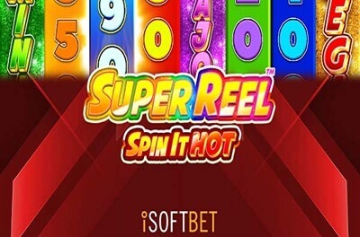 super reel spin it hot slot logo