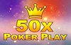 50x poker play slot logo