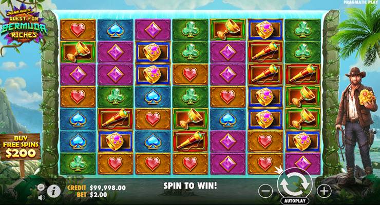 John Hunter and the Quest for Bermuda Riches Slot Gameplay