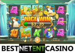 Play Lucky Penguins pokie by KaGaming for free
