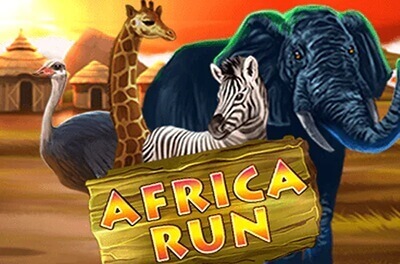 africa run slot logo