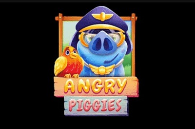 angry piggies slot logo