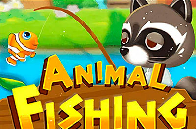 animal fishing slot logo