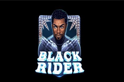 black rider slot logo