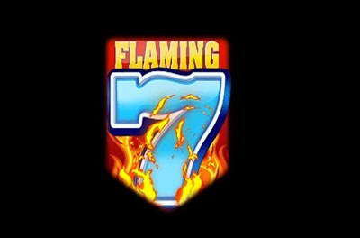 flaming 7s slot logo