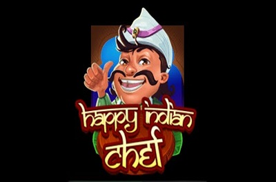 happy indian chef slot logo