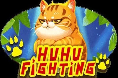 hu hu fighting slot logo