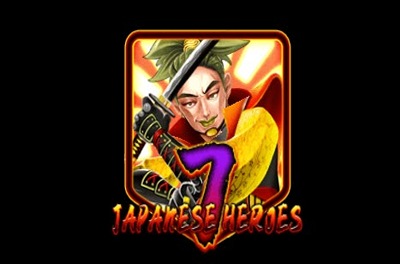 japanese 7 heroes slot logo