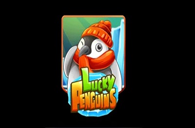 lucky penguins slot logo