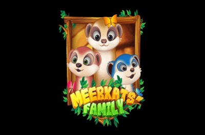 meerkats family slot logo