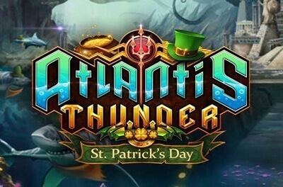 atlantis thunder st patricks day slot logo