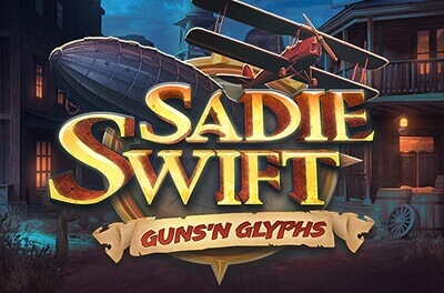 sadie swift guns n glyphs slot logo