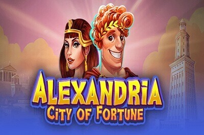 alexandria city of fortune slot logo