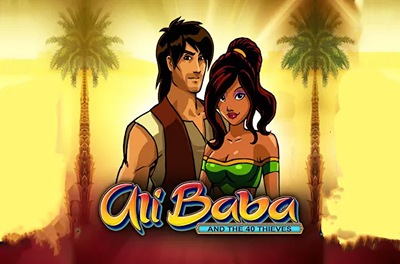 ali baba and the 40 thieves slot logo