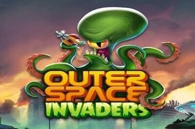 outerspace invaders slot logo