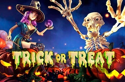 trick or treat slot logo