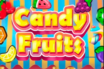 candy fruits slot logo