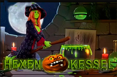 hexen kessel slot logo