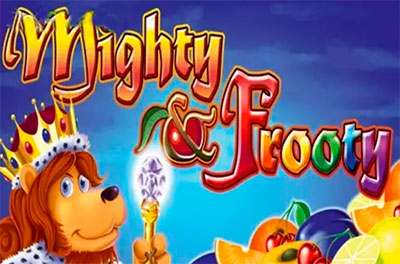 mighty frooty slot logo