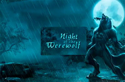 night werewolf slot logo