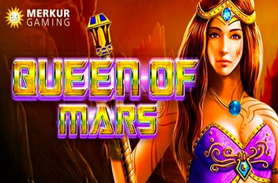 queen of mars slot logo