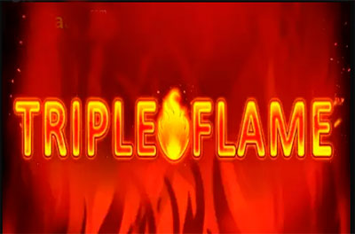 triple flame slot logo