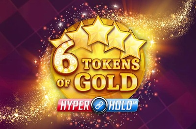 6 tokens of gold slot logo