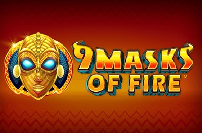 9 masks of fire slot logo