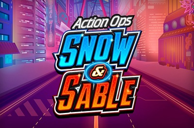 action ops snow sable slot logo