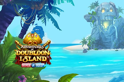 adventures of doubloon island slot logo
