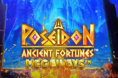 ancient fortunes poseidon megaways slot logo