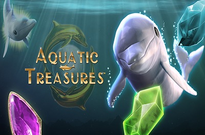 aquatic treasures slot logo