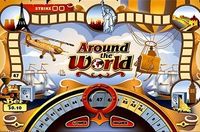 around the world slot logo