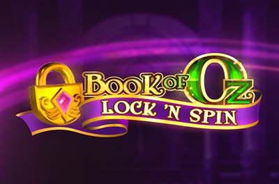 book of oz lock n spin slot logo