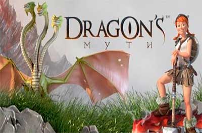 dragons myth slot logo