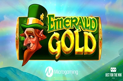 emerald gold slot logo