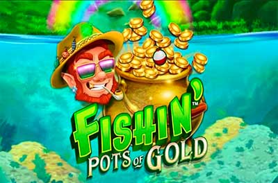 fishin pots of gold slot logo