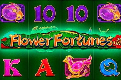 flower fortunes slot logo