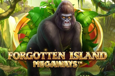 forgotten island megaways slot logo