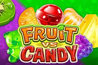 fruit vs candy slot logo