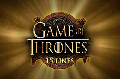 game of thrones 15 lines slot logo