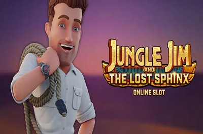 jungle jim and the lost sphinx slot logo